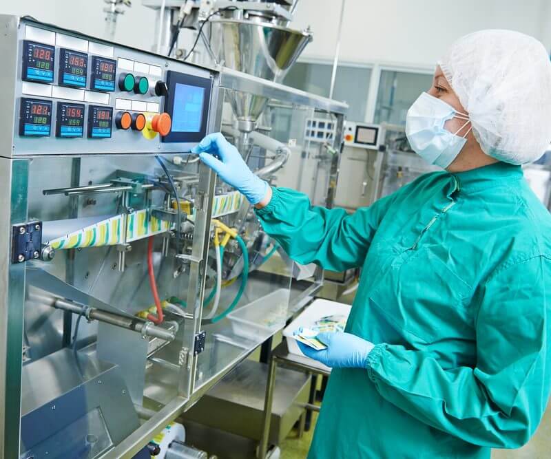 Manufacturing 2020 Factory Workers in Masks