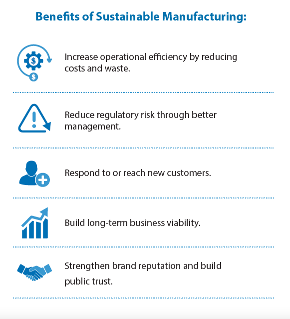 benefits of sustainable manufacturing
