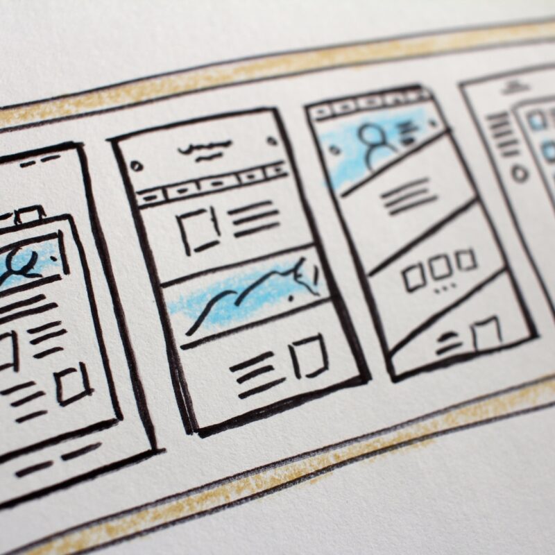 mobile website sketch