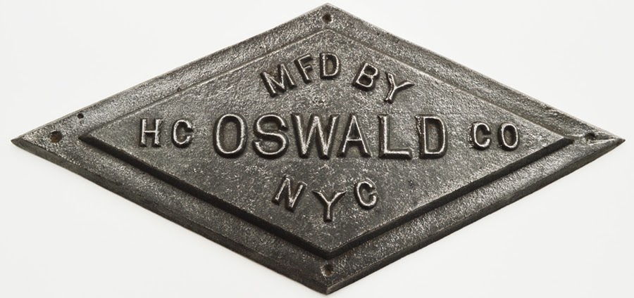 plaque of Oswald Supply Company